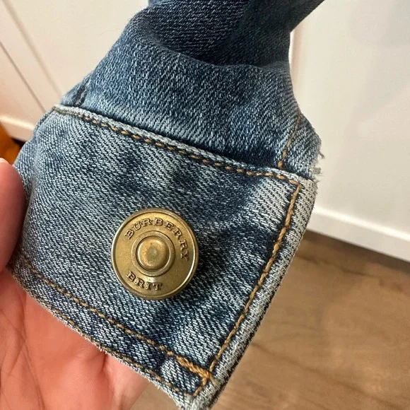 Burberry Brit Cropped Denim Jean Jacket - Picture 6 of 8